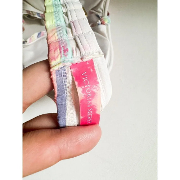 Victorias Secret Striped Seersucker 2 Piece Bikini Set L/34D - Picture 4 of 9